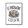 Poster Patchwork Is Life | Photo Paper Poster 310 G Pearlescent Finish Size A4 | Wall Decoration Living Room Bedroom