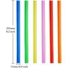 100 Pcs Jumbo Smoothie Straws,Colorful Disposable Wide-mouthed Large Straw.