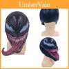 Umweltfreundliche Venom Maske Schwarzes Latex Cosplay Marvel Comics Zubehör