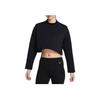 Nike FutureMove Cropped Loose Casual Sweatshirt Women Tops Black FN2793-010