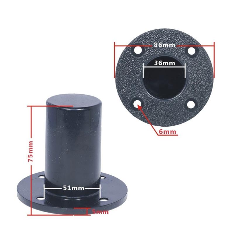 Heavy Duty Plastic Speaker Stand Top Hat Bracket For Home Theater DJ Studio Mounting Accessories Black