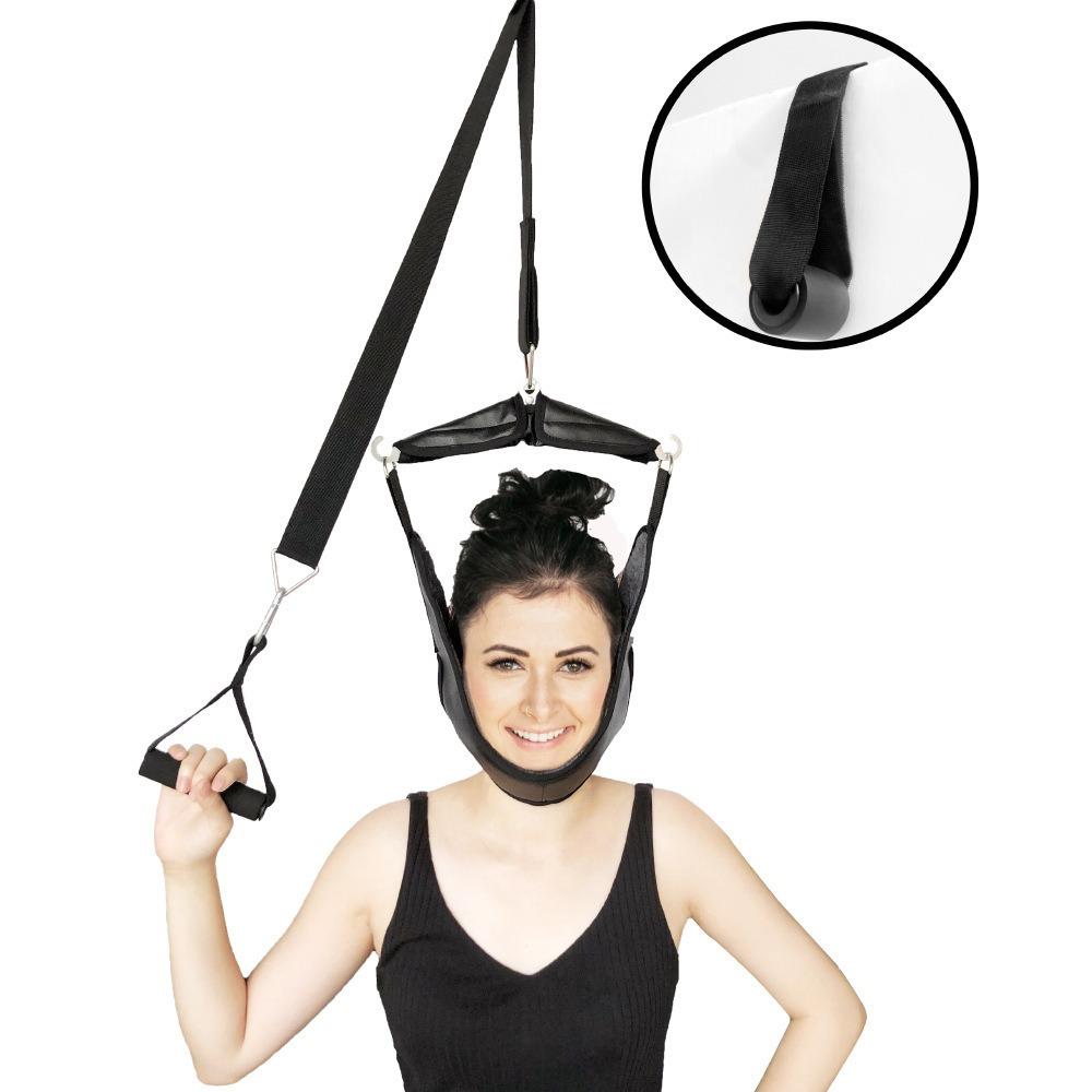 Soft Neck Support Strap Collapsible Neck Stretcher Fitness Neck Orthosis Chiropractic