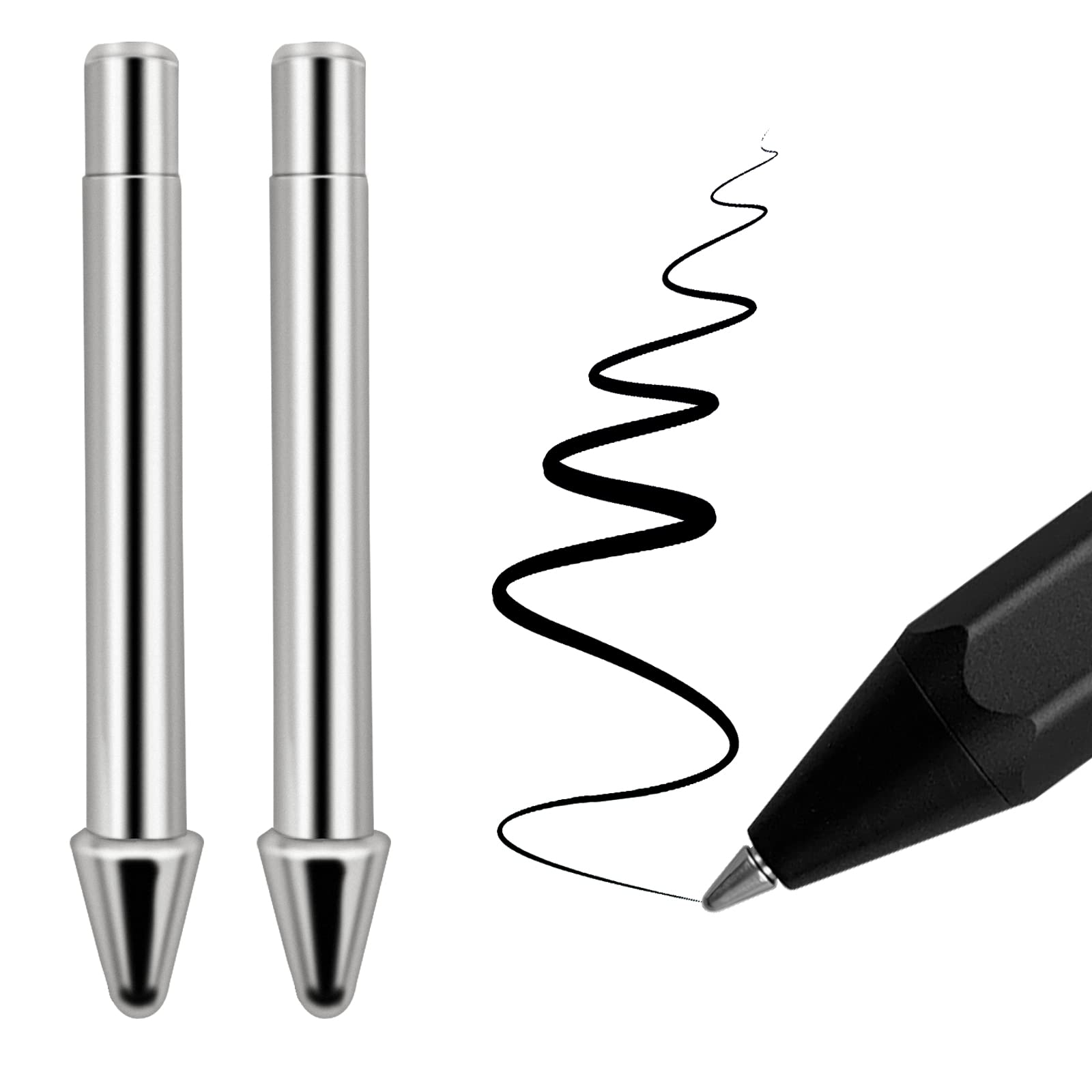 

Титановий сплав ручка Realitcs Pencil Like Refill Refill для Microsoft Surface Pro 7 6 5 4 Series Surface Laptop Stylus Pack з незношувальним наконечником. Перо.