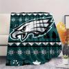 PHI Eagles Printed Flannel Blanket, soft throw for bedroom sofa, washable, fan merchandise, great gift.