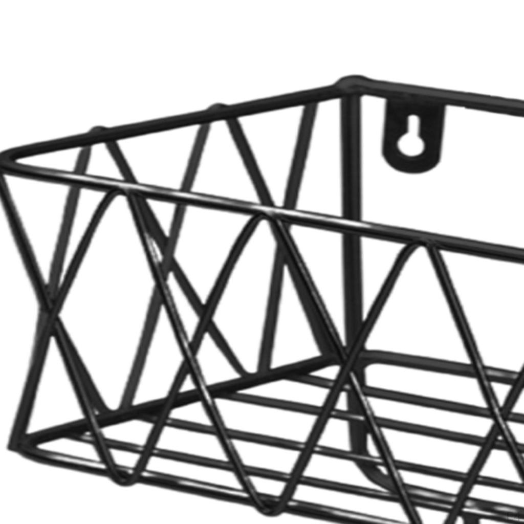 Shelf for Shower Basket with Hooks, Organizer, Storage Shelf, Iron, Rust Proof, Wall Mounted, No