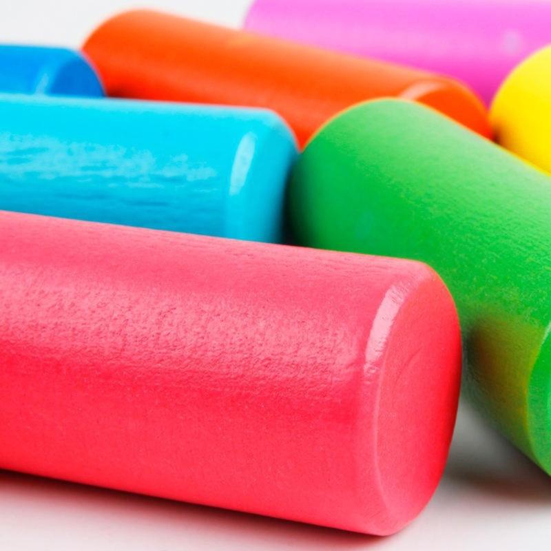 Placă Puzzle Colorată din Lemn pentru Copii Mici 3-5 Ani Preșcolari Băieți și Fete Puzzle-uri Banc de Bătut pentru Bebeluș
