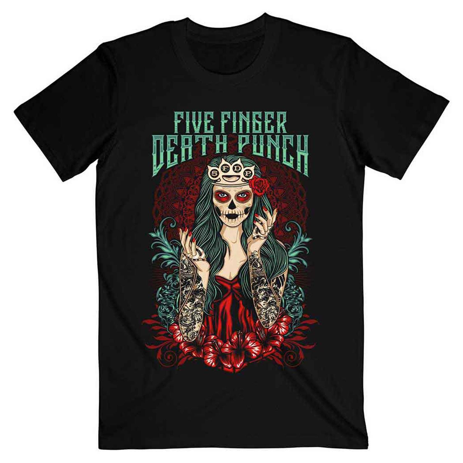 Five Finger Death Punch Lady Muerta T Shirt S