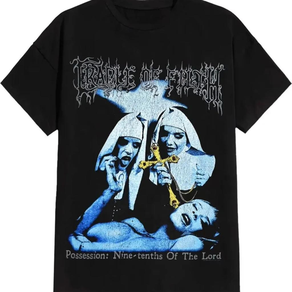 2025 Cradle of Filth Decadence Peripheral Pattern Printing Summer Luxury Brand Cotton Men's and Women's T-Shirts Short Sleeves
