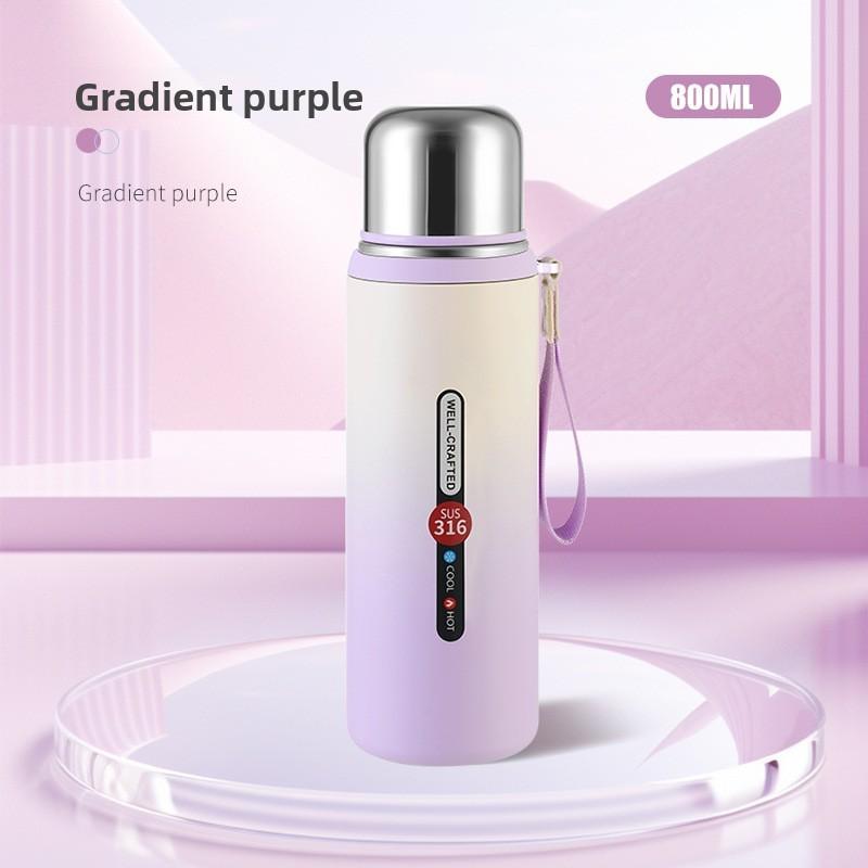 Minimalist Gradient Insulated Mug With Thickened Body For Travel And Gifting