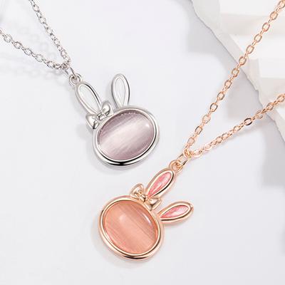 Year of The Rabbit Cute Rabbit Pendant Cute Light Luxury Jewelry Clavicle Chain Tide Temperament Styling