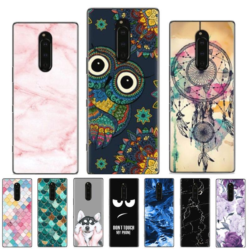 Funda Para Sony Xperia 1 Funda Dibujos Animados Suave TPU Cubierta de Teléfono Para Sony Xperia1 iii Silicona Fundas para Sony Xperia 1 ii J9110 J8110