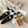 Xiaoxiangfeng Versatile Comfortable Bow Flat Mary Jane Shoes Women's 2025 Spring New Shallow Soft Ballet Shoes