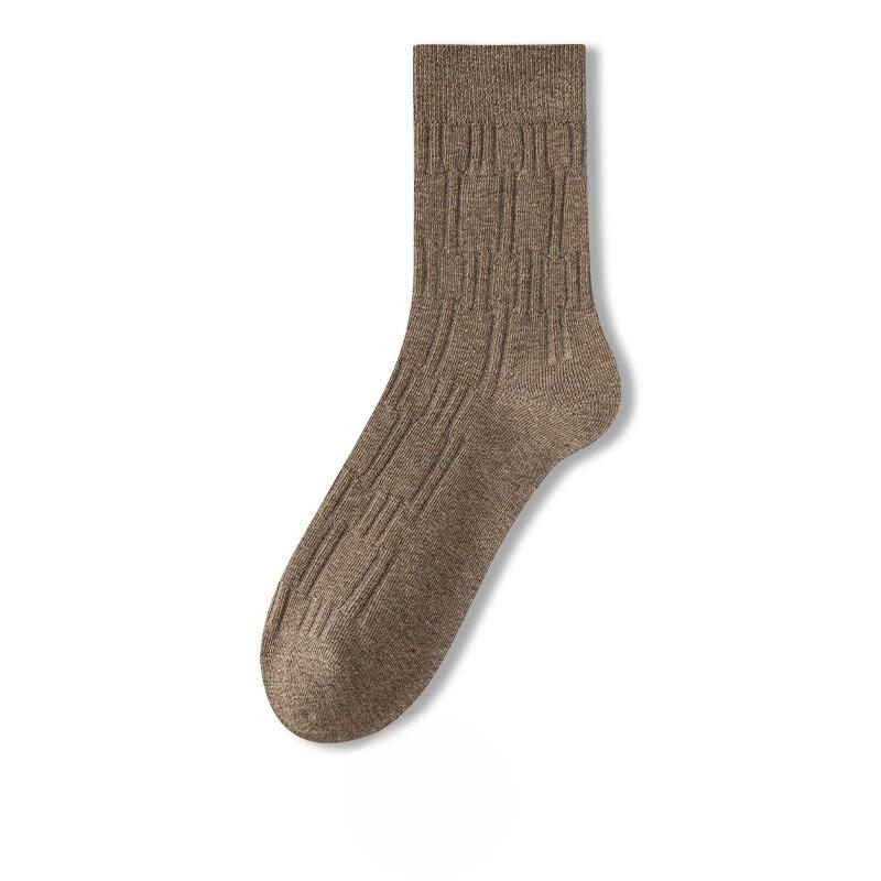 

Мужские осенне-зимние стерео ромбовидные носки-гольфы премиум-класса для бизнеса и отдыха, влагоотводящие, дышащие 1 pair хаки