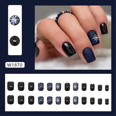 Press On Nail Stick On Nail Fake Nails Glue On Nail Acrylic False Nails Artificial False Nails for DIY Nails Art Designs