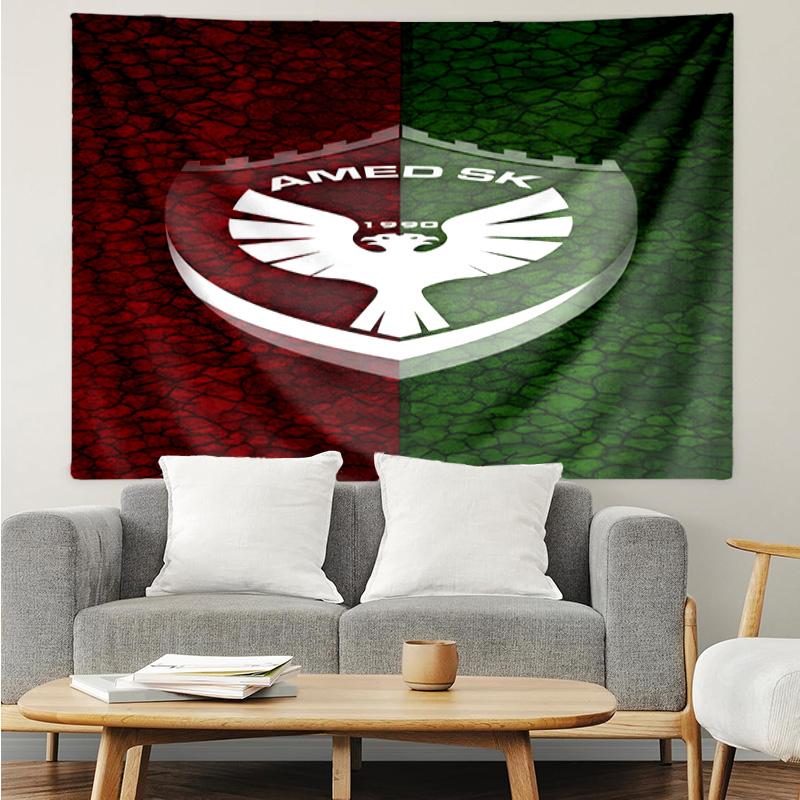 1PC Amed Sk Crest Design Tapestry, Unique Design Tapestry, Suitable for Bedroom,Livingroom, Playroom,Heartwarming Holiday Gifts