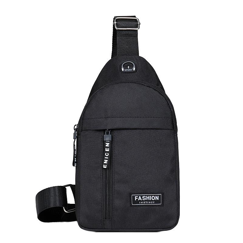 Hrudní taška New Men Simple Nylon Fashion Vodotěsná Crossbody kabelka na jedno rameno