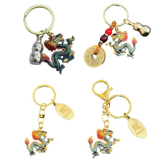 Брелок Дракон Медная Монета Декор Тыквы Нержавеющая Изысканная Весна Желаемое Удачи Сумка — фото 10