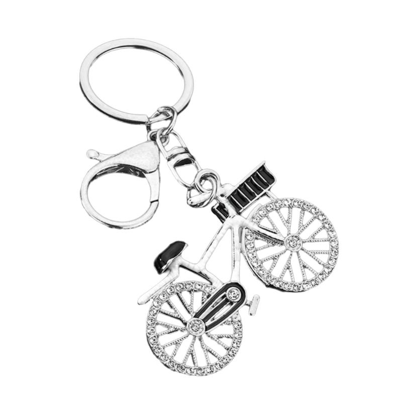 

Sporty Couple Bike Keychains Metal Construction Crystal Ideal For Anniversary Gifting белый