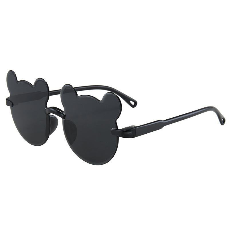 Cute Cartoon Cat's Eye Rimless Sunglasses for Girls with Color-Changing Lenses - 8 Options