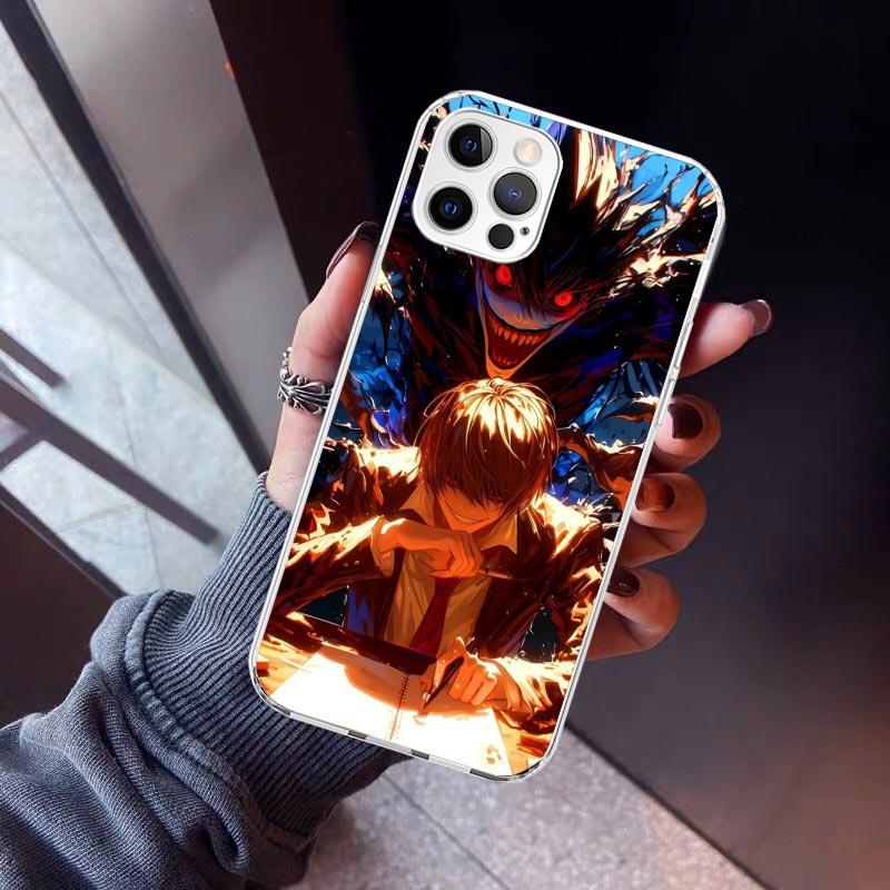 N-Note D-Death Yagami Light Phone Case For iPhone 17 Air 11 13 Mini 14 15 Plus 16 12 Pro Max 16E SE 7 8 Pattern Soft TPU Back Co
