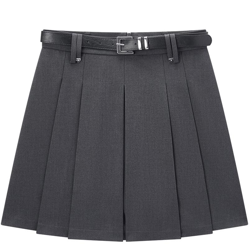 EICHITOO Chic High-Waist Pleated A-Line Skirt