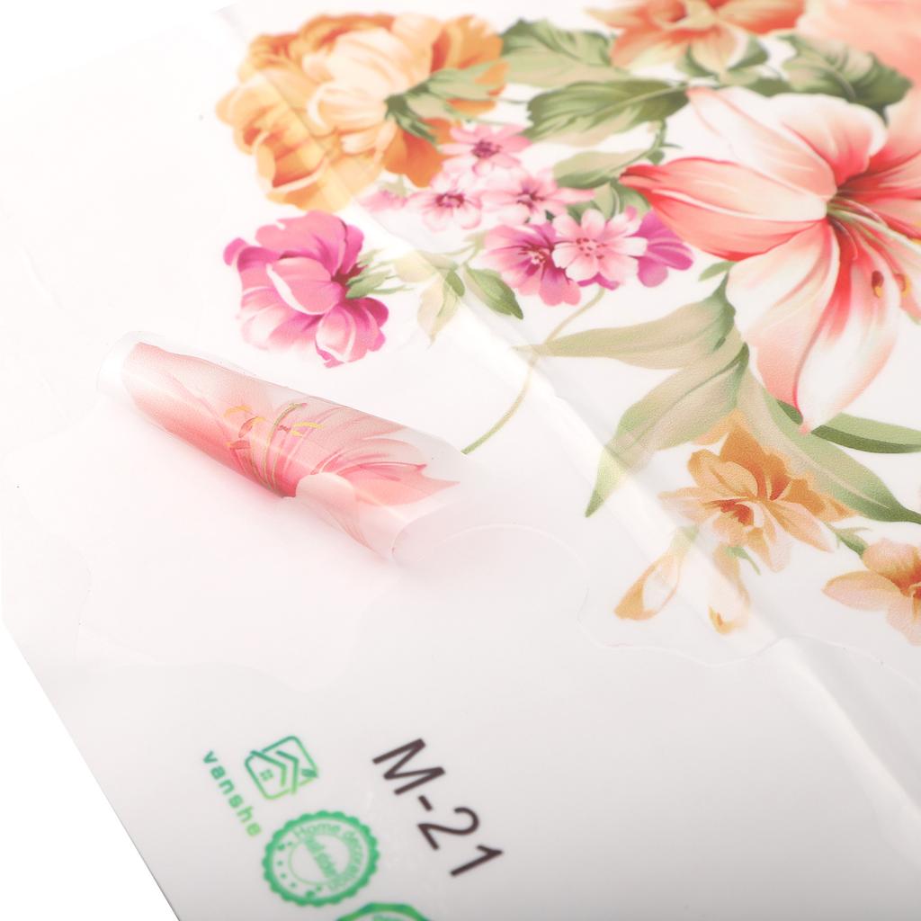 Wall Sticker Cupboard Stickers Flower Shape PVC Romantic