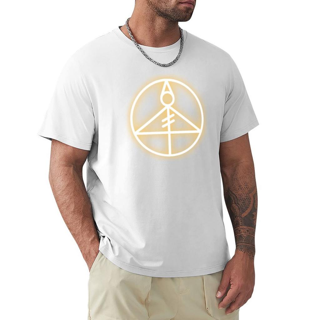 Licht-Glyphe Eulenhaus T-Shirt lustige T-Shirts Unisex T-Shirt