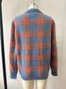 Women's Casual Plaid Long Sleeve Lapel Cardigan Sweater