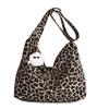Spring messenger bag casual simple trend leopard print shoulder bag student canvas shopping bag
