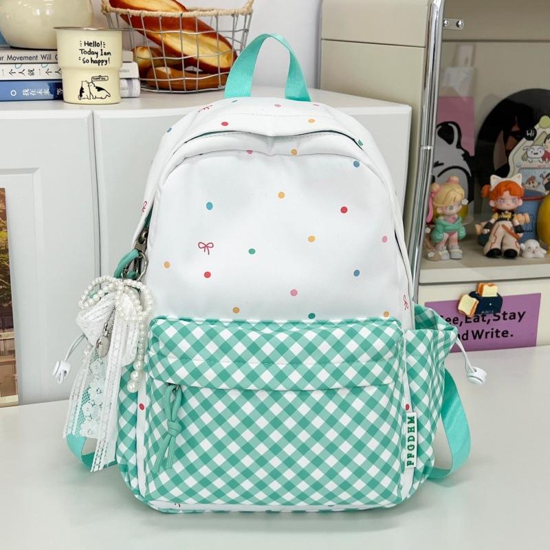 Schoolbag new polka dot personalized backpack cute simple high value girl feeling schoolbag fresh junior high school student backpack