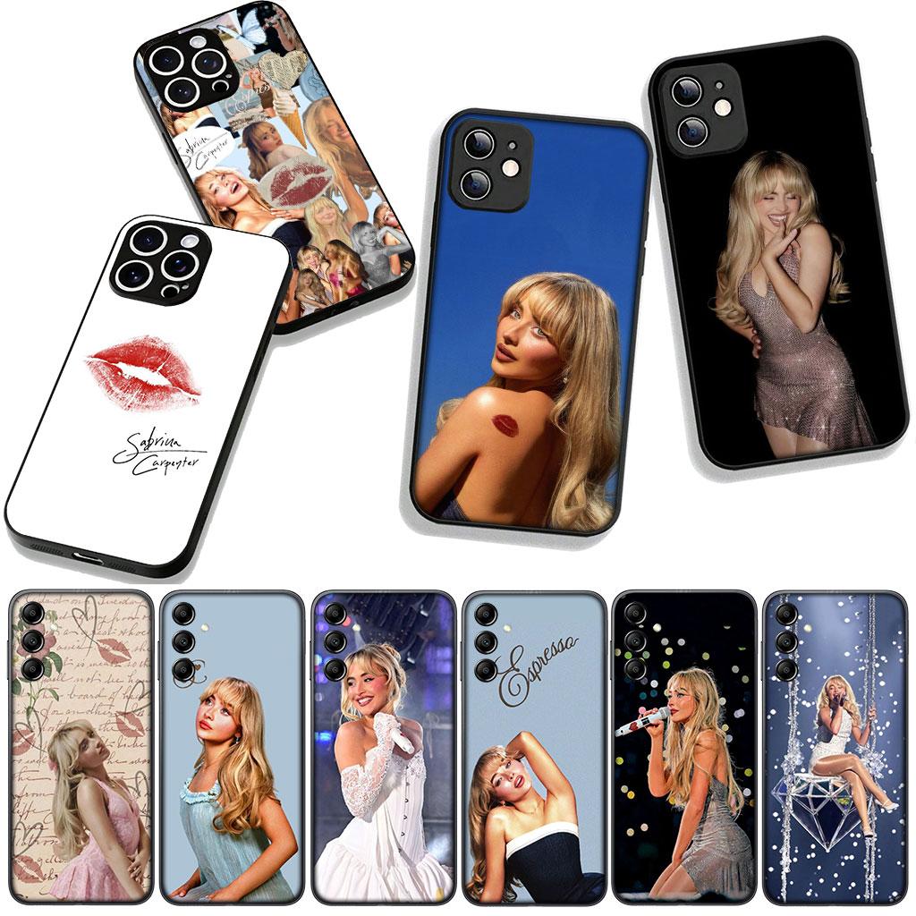 Sabrina Sc Carpenter Phone Cover for Apple iPhone 16 15 14 Plus 13 12 Mini 17 Pro Max + ProMax 16E Air Case
