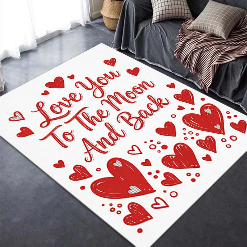 2025 New Love Carpet Rug for Living Room Bedroom Home Sofa Decoration,Kids Play Non-slip Floor Mat