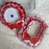 Lace Decorative Card Cover Bow Ribbon Card Display ID Card Holder Multi-layer Design Handmade Photocard Holder