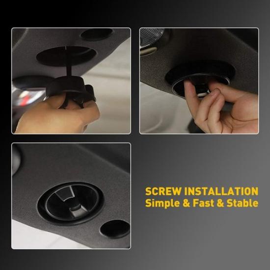 2X Hardtop Top Hard Panel Mounting Screw Knob For 2007-2018 Jeep Wrangler JK