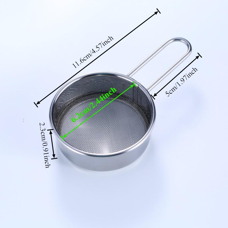 Stainless Steel Mesh Strainer with Wooden Handle, Fine Filtering for Juices, Residues and Flour, Ideal for Home Baking