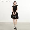 Loose Flower Bud Patchwork Dress