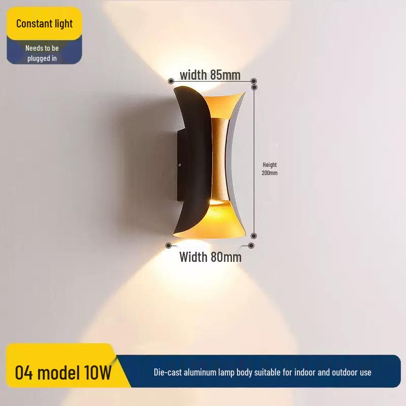 Minimalist Outdoor Wall Light for Courtyard, Corridor, or Bedroom