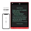 LCD Writing Tablet: 8.5/10/12 Inch Electronic Drawing & Painting Board for Kids - Hand-drawn & Blackboard Style.