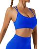 New Seamless Gathering Sports Bra, High Waist And Hip Lifting Yoga Pants, Running And Fitness Clothes, Sports Yoga Set For Women