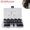 25/22 stk Ferrittkjerne Ringklemme Sett 3,5 mm/5 mm/7 mm/9 mm Clip-On Kabelkontakt Støyfiltre Undertrykker for USB Bilradio Video