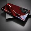 Deep Red Creative Tempered Glass Phone Case Suitable for Samsung GalaxyS26 S25 S24 S22 S21 S20FE Ultra Plus Anti Drop Back Cover