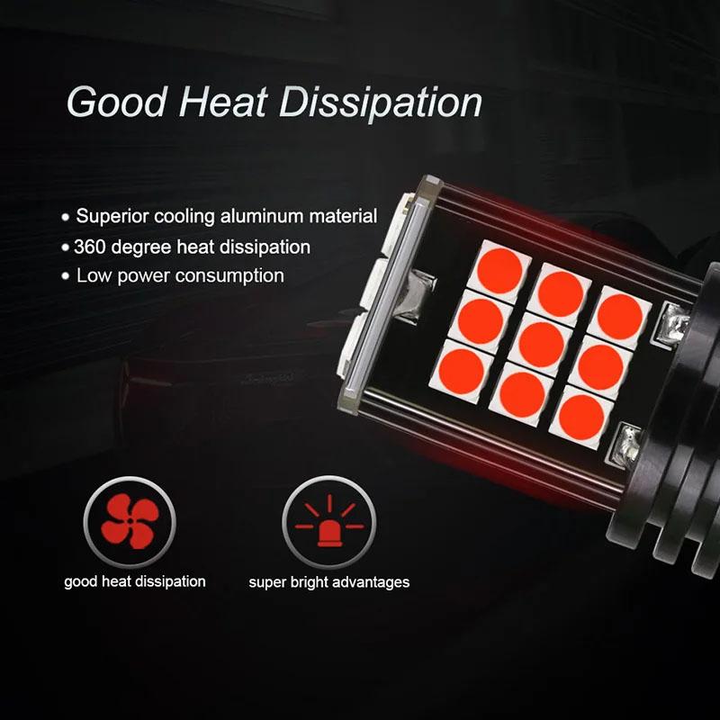 2Pcs Turn Signal Lamp 1156 BAU15S PY21w 1157 BAY15D LED Bulbs 3030SMD CANBUS NO ERROR Car Tail Bulb Backup Brake Light