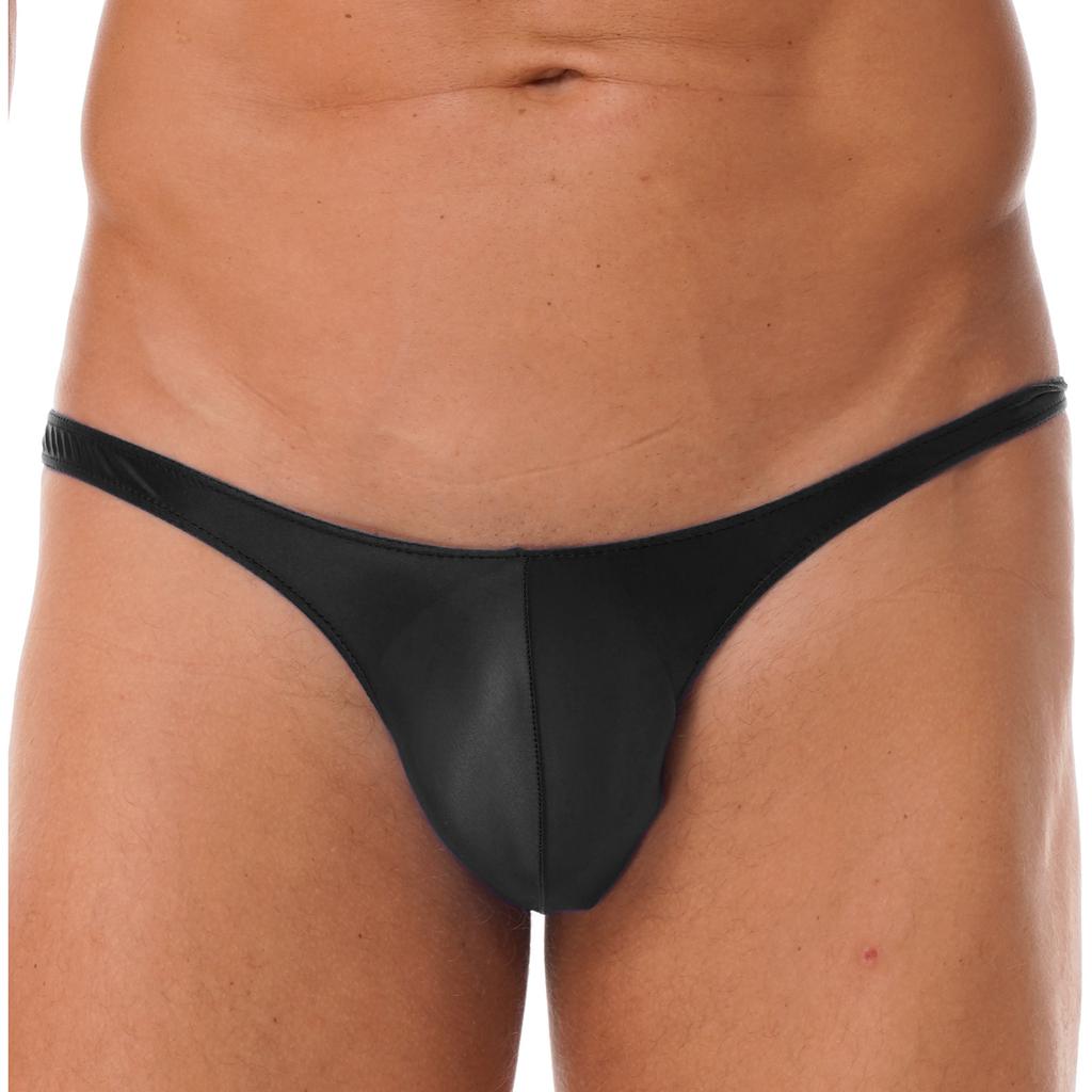 Man Briefs Glossy Underwear Low-waist Panties Sexy Fashion Underpants