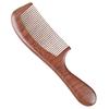 Sandalwood Long Handle Comb for Women - Smooth Detangling and Gift-Ready