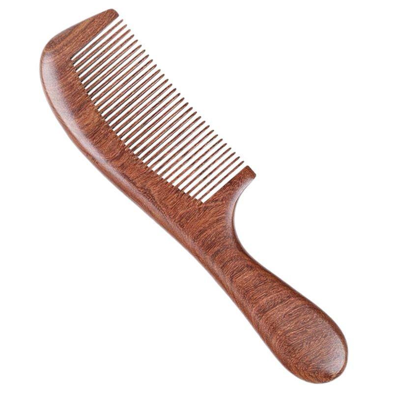 Sandalwood Long Handle Comb for Women - Smooth Detangling and Gift-Ready