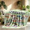 Custom Name Personalized Crayon Shin Print Blanket, Home Decor, Bedroom, Sofa, Camping, Couch, Gifts for Birthday ChristmasEnthusiasts