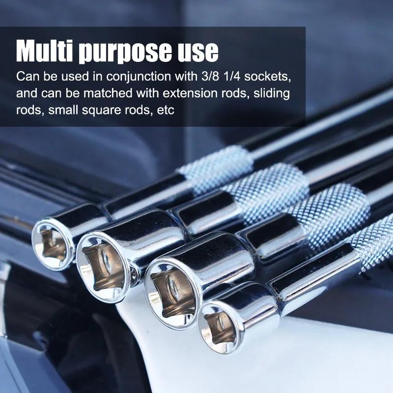 Extended Sleeve Sleeve Ratchet Extender Long Rod Steering Sleeve Linkage Attachment Automotive Repair Parts 250mm Hand Tools 1pc