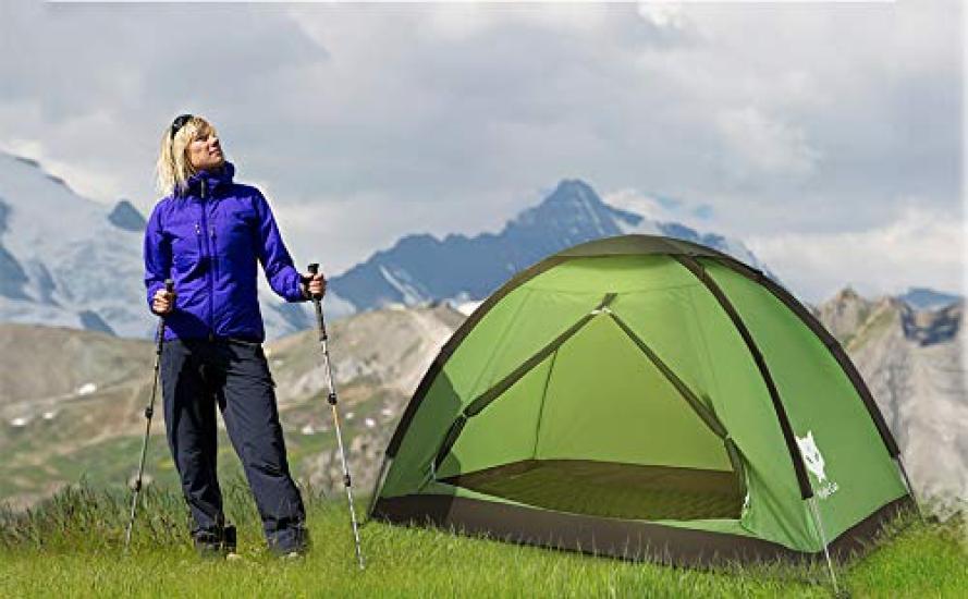 Night Cat Solo Camping Person Tent Ultra Light Portable Waterproof Disaster Prevention Climbing Water Pressure 3000mm Backpacking Bike 1/2