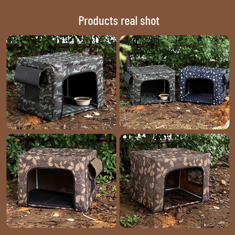 Stray Cat Shelter: Outdoor Waterproof, Rainproof & Warm Enclosed Nest for All Seasons