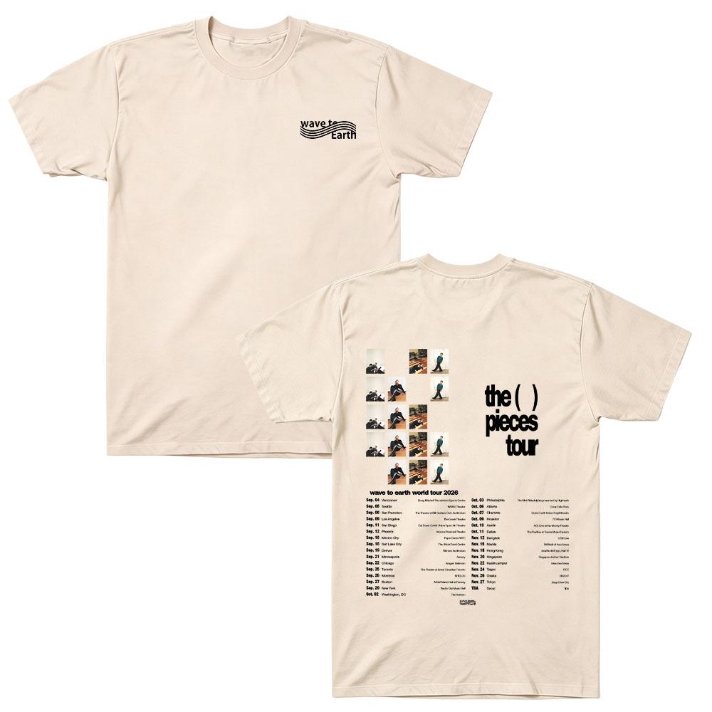 The Pieces Tour Merch T Shirts Wave To Earth Fashion 2026 Tee Men Women Harajuku T-shirts Cotton Short Sleeve Top